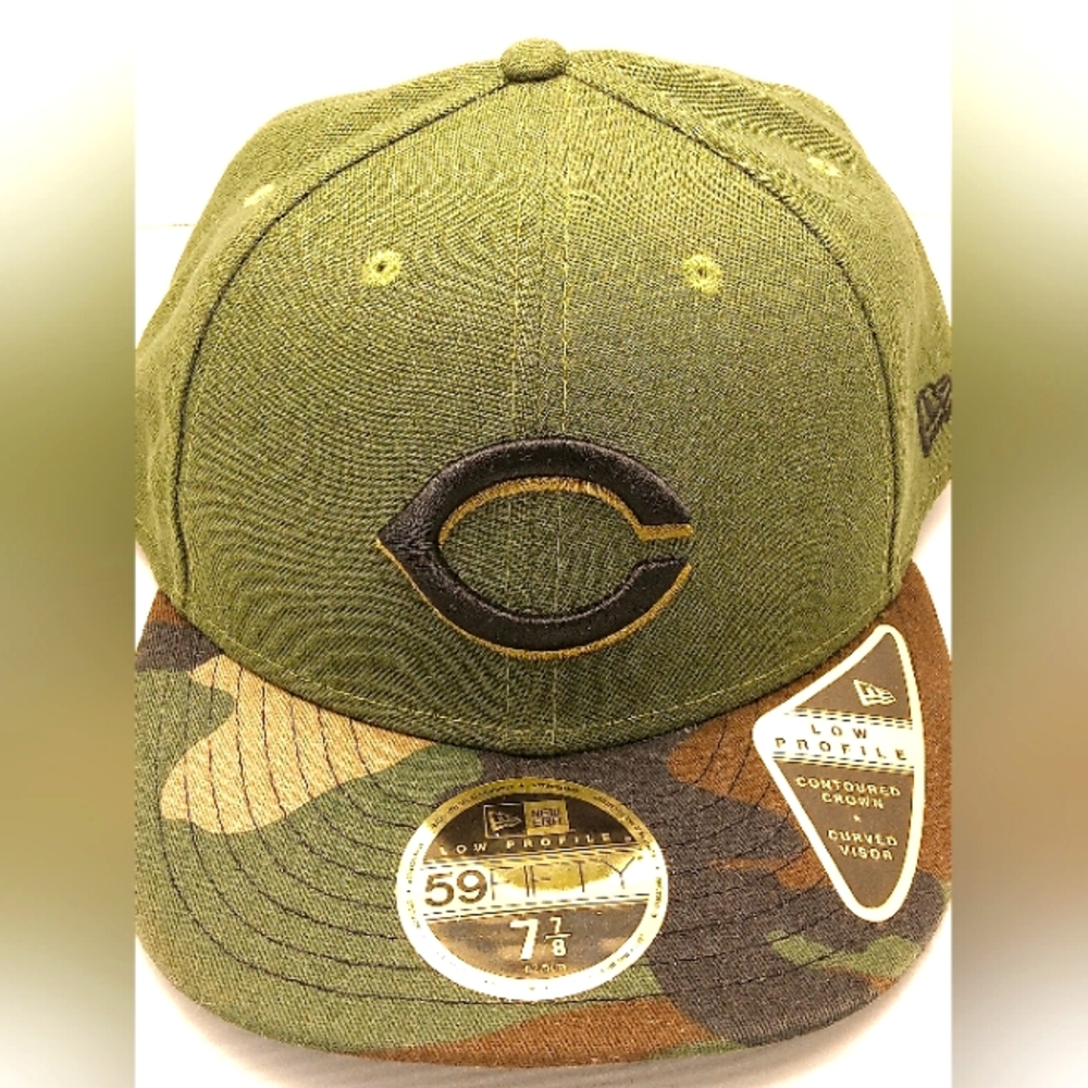 Cincinnati Reds Camo Fitted Sz 7&7/8